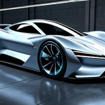 **Prompt:** Sleek, futuristic electric supercar in a wind tunnel, CFD simulations swirling around it, showcasing aerodynamic optimization. Focus on the car's form, emphasizing low Cx, and advanced materials like carbon fiber. Dramatic lighting, high detail.
