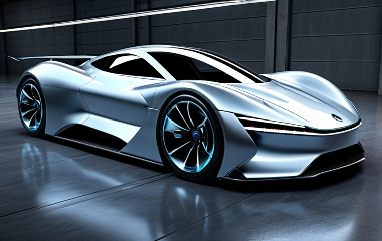 **Prompt:** Sleek, futuristic electric supercar in a wind tunnel, CFD simulations swirling around it, showcasing aerodynamic optimization. Focus on the car's form, emphasizing low Cx, and advanced materials like carbon fiber. Dramatic lighting, high detail.